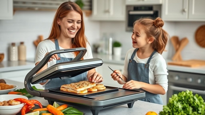 پخت ماهی و غذاهای دریایی با صفحه گریل